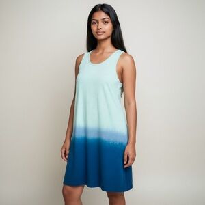 Splendid Aqua Blue Ombre Dress or Coverup